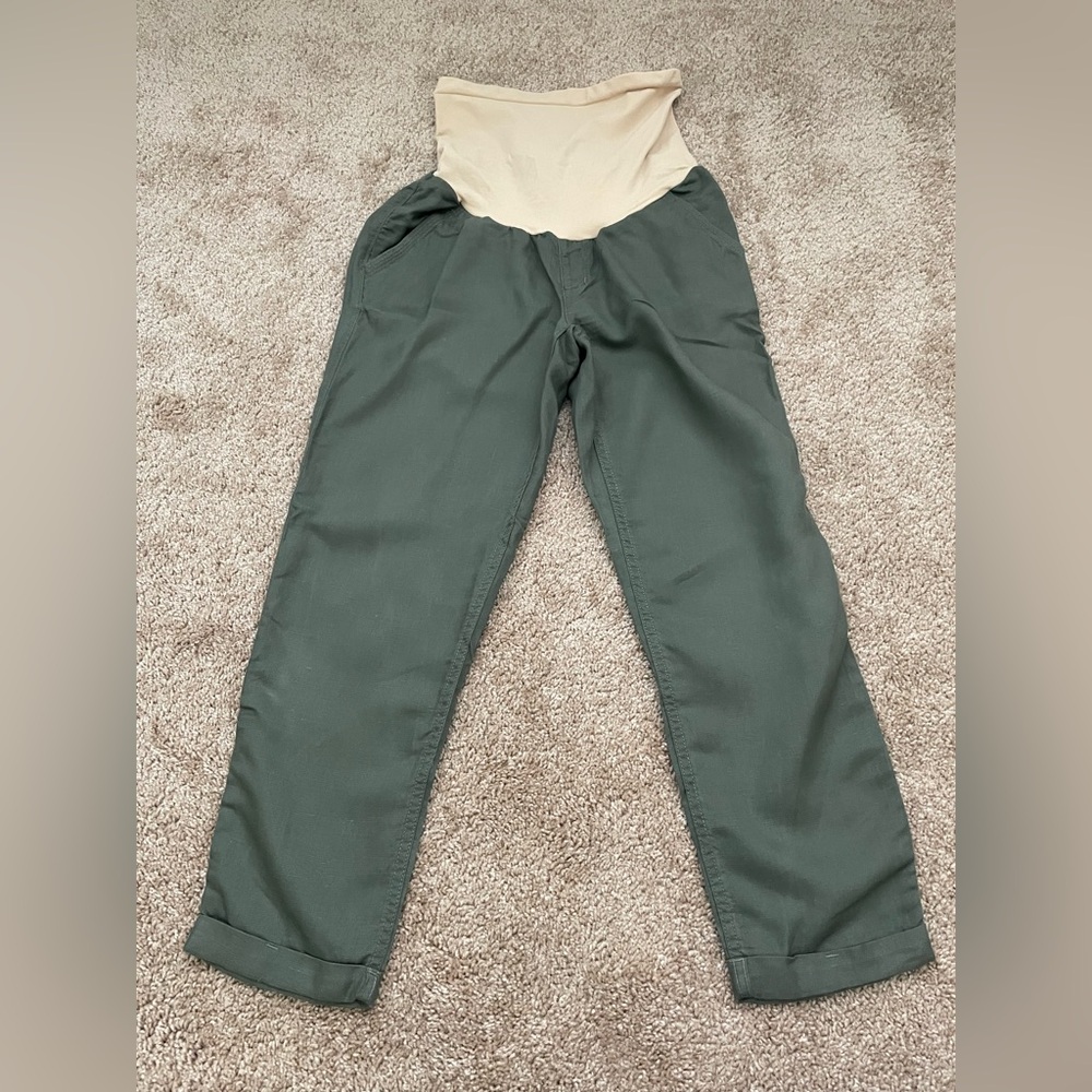 Maternity Olive Pants, XS-S size